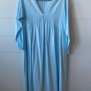 Light Blue Long Sleeve Dress